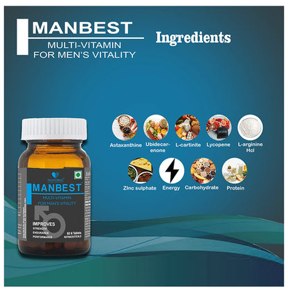 HealthBest Manbest Multi-Vitamin for Man's Vitality Tablet