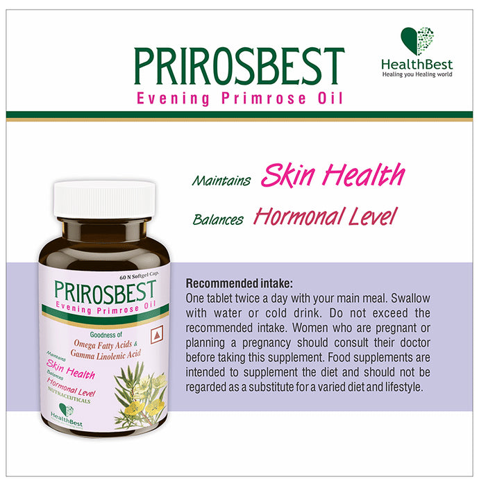 HealthBest Prirosbest Evening Primrose Oil Softgel Capsule