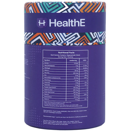HealthE Biotin & Multivitamin Gummy Blueberry