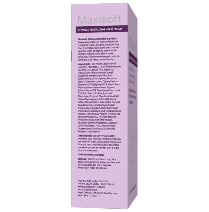 Maxisoft PH Balanced Advance Revitalising Night Cream (50gm Each)