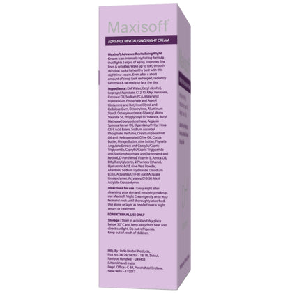 Maxisoft PH Balanced Advance Revitalising Night Cream (50gm Each)
