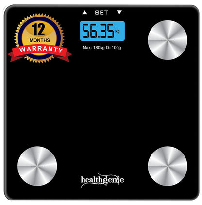 Healthgenie Digital Personal Body Fat Analyzer Black