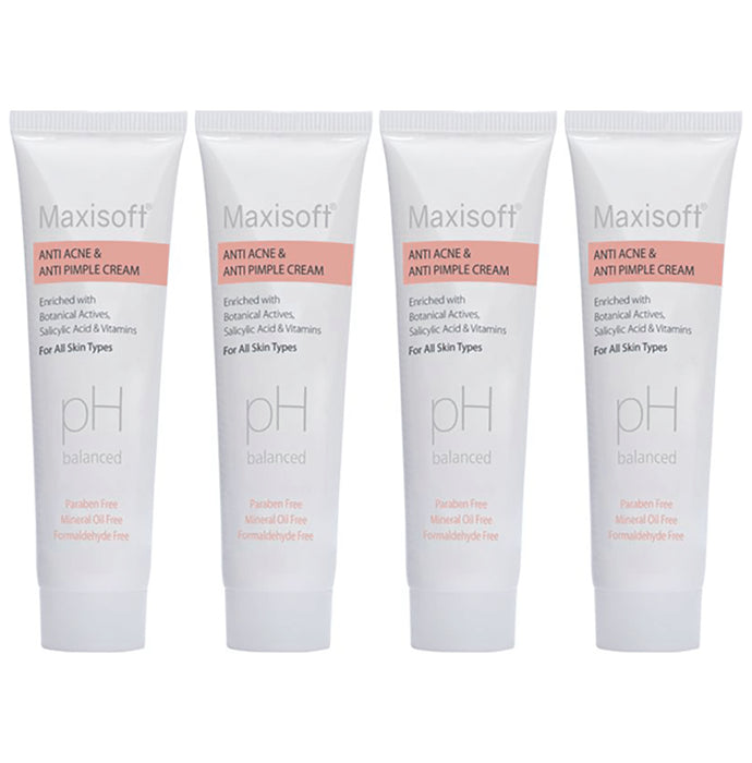 Maxisoft PH Balanced Anti Acne & Anti Pimple Cream (25gm Each) - Classic Derma