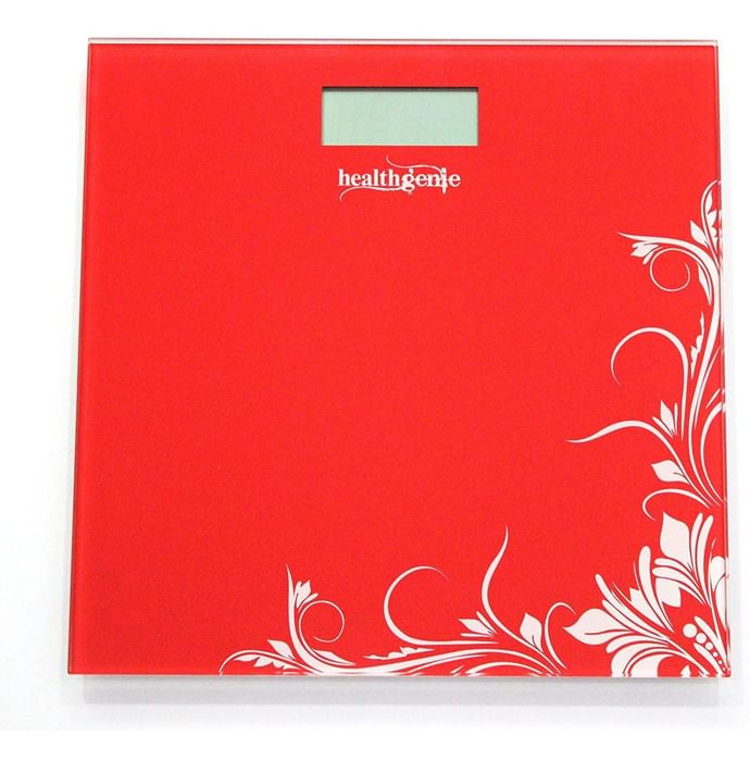 Healthgenie Digital Personal Weighing Scale- HD 221 Red - Classic Derma