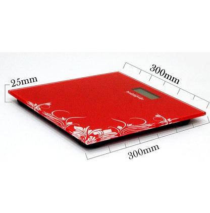 Healthgenie Digital Personal Weighing Scale- HD 221 Red