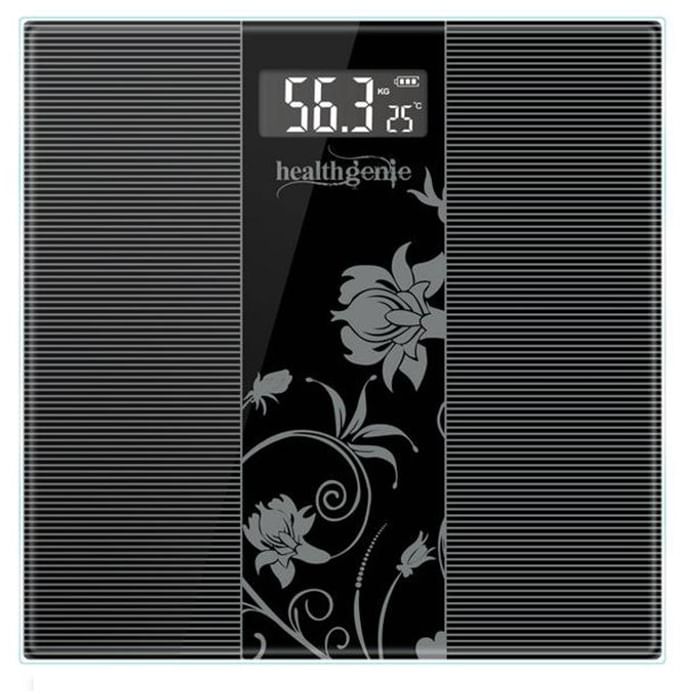Healthgenie HD 93 Digital Personal Weighing Scale Black - Classic Derma