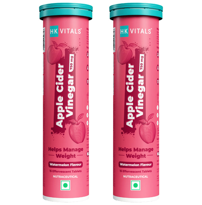 HealthKart HK Vitals Apple Cider Vinegar Tablet (15 Each) - Classic Derma