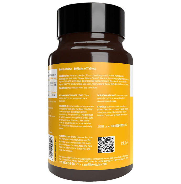 Healthkart HK Vitals Calcium | Multimineral Tablet with Vitamin D3 for Bone & Joint Health