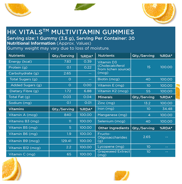 Healthkart HK Vitals Multivitamin Gummies