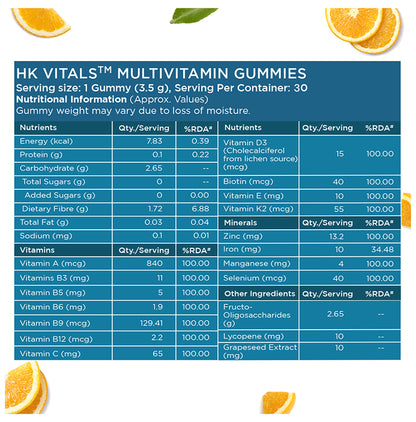 Healthkart HK Vitals Multivitamin Gummies