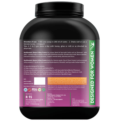 Healthomatic Shatavari Whey Protein for Women Chocolate