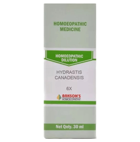 Bakson's Homeopathy Hydrastis Canadensis Dilution 6X - Classic Derma