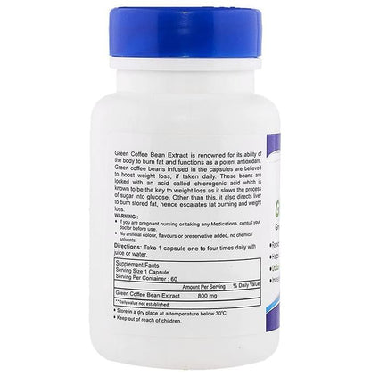 HealthVit Green Coffee 800mg Capsule