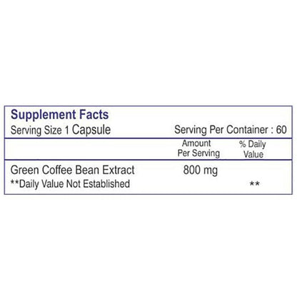 HealthVit Green Coffee 800mg Capsule