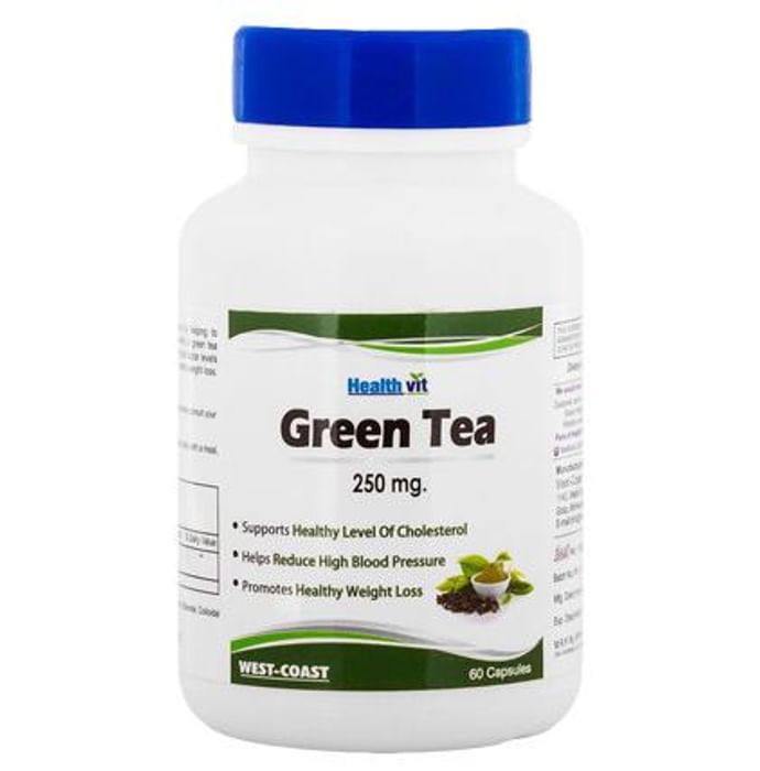 HealthVit Green Tea 250mg Capsule - Classic Derma