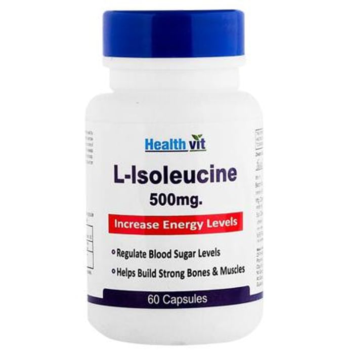 HealthVit L-Isoleucine 500mg Increase Energy Levels Capsule - Classic Derma