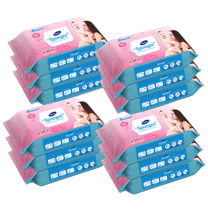 Dignity Spongee Soft and Smooth Baby Cleansing Wipes (72 Each) - Classic Derma