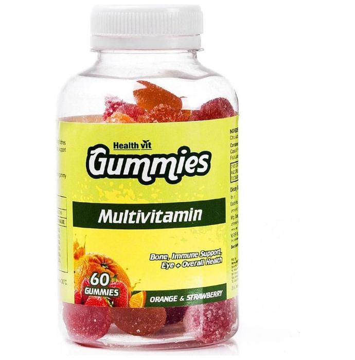 HealthVit Multivitamin Gummies Strawberry Orange - Classic Derma