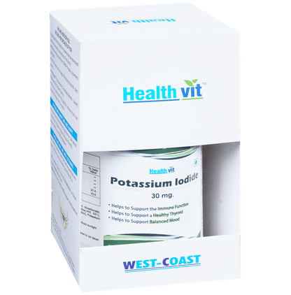 HealthVit Potassium Iodide 30mg | For Immunity, Healthy Thyroid & Balanced Mood | Tablet