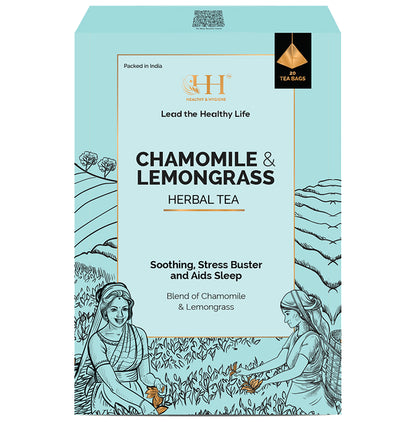 Healthy & Hygiene Chamomile & Lemongrass Herbal Tea Bag (2gm Each) - Classic Derma