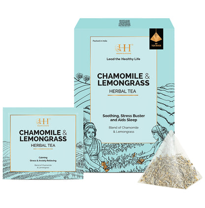 Healthy & Hygiene Chamomile & Lemongrass Herbal Tea Bag (2gm Each)