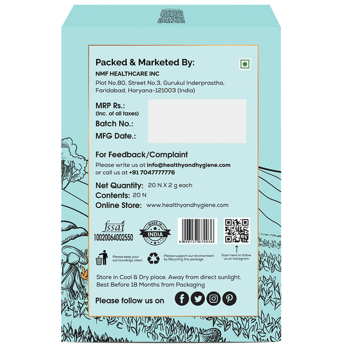 Healthy & Hygiene Chamomile & Lemongrass Herbal Tea Bag (2gm Each)