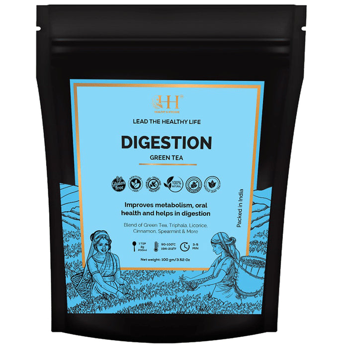 Healthy & Hygiene Digestion Green Tea - Classic Derma