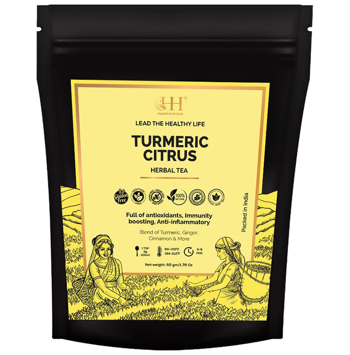 Healthy & Hygiene Turmeric Citrus Herbal Tea - Classic Derma