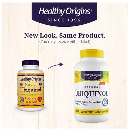 Healthy Origins Natural Ubiqunol 100mg Softgel