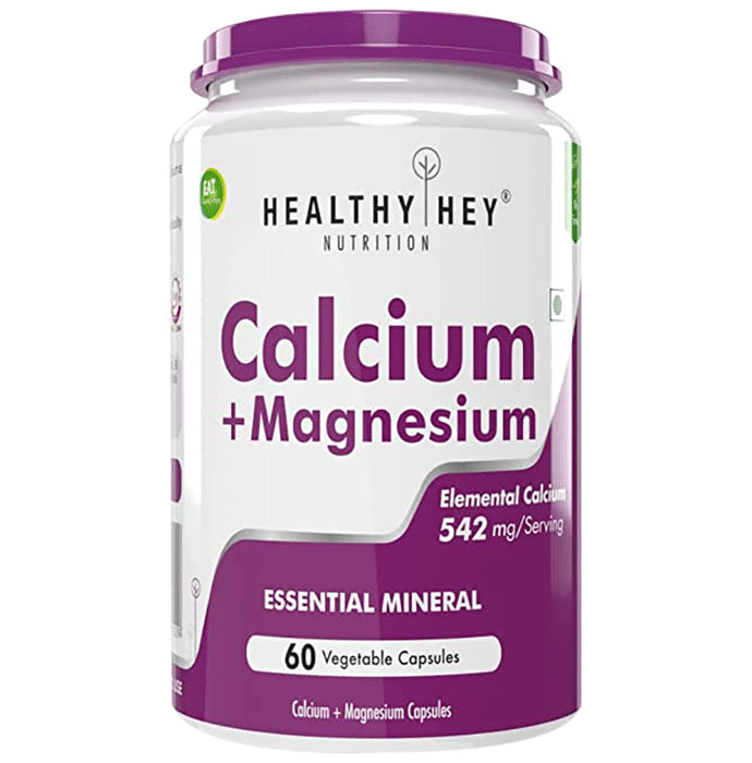 HealthyHey Calcium+Magnesium 542mg Vegetable Capsule - Classic Derma