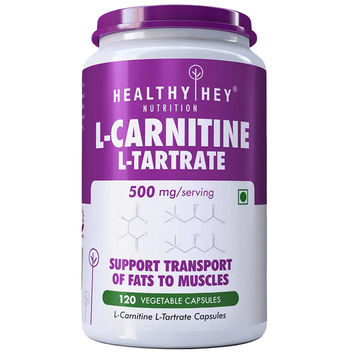 HealthyHey L-Carnitine & L-Tartrate Vegetable Capsule - Classic Derma