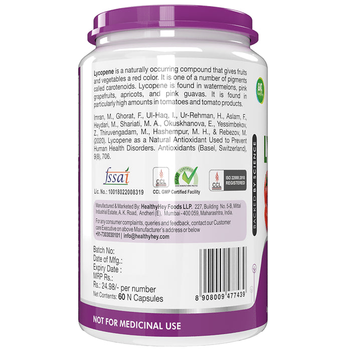 HealthyHey Lycopene Vegetable Capsule