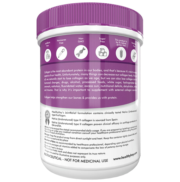 HealthyHey Nutrition Joint Relief with Collagen Type 1, 2 & 3 | Flavour Strawberry