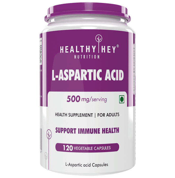 HealthyHey Nutrition L-Aspartic Acid Vegetable Capsule - Classic Derma