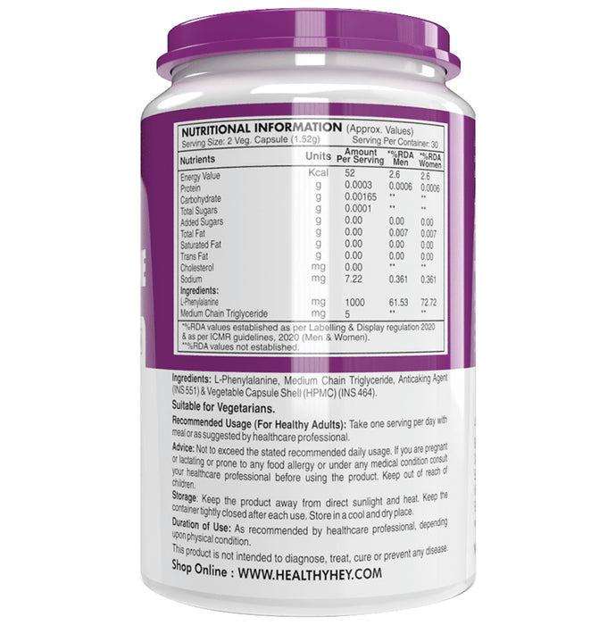 HealthyHey Nutrition L-Phenylalanine Vegetable Capsule