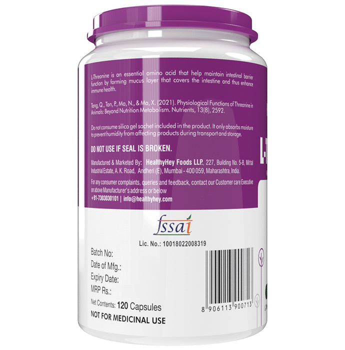 HealthyHey Nutrition L-Threonine Vegetable Capsule