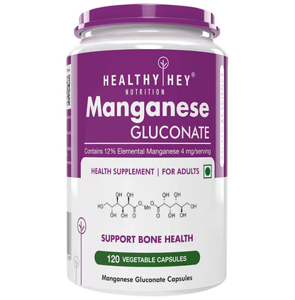HealthyHey Nutrition Manganese Gluconate Vegetable Capsule - Classic Derma