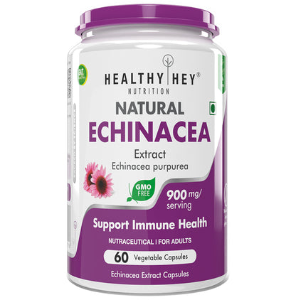 HealthyHey Nutrition Natural Echinacea Extract Vegetable Capsule - Classic Derma