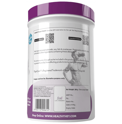 HealthyHey Nutrition Pasteurized Egg White Protein Powder Unflavoured