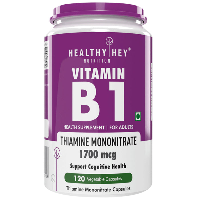 HealthyHey Nutrition Vitamin B1 Vegetable Capsule - Classic Derma