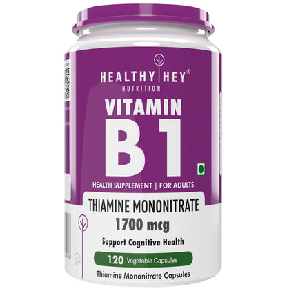 HealthyHey Nutrition Vitamin B1 Vegetable Capsule - Classic Derma