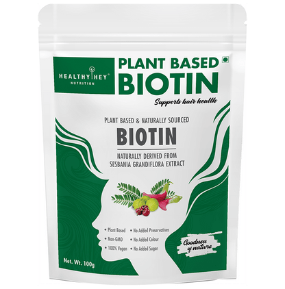 HealthyHey Organic Plant Based & Naturally Sourced Biotin Powder - Classic Derma