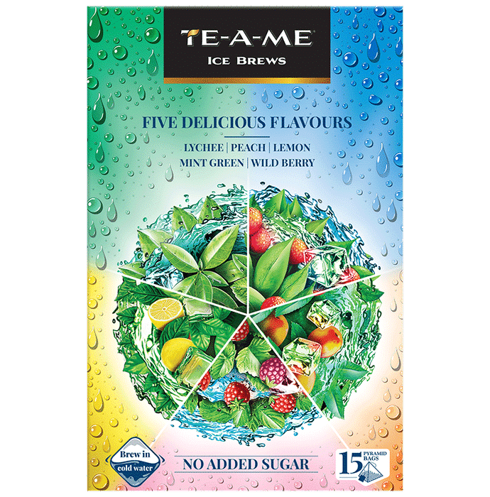 TE-A-ME Ice Brews Five Delicious Flavours Mix Tea & Infusion Bag - Classic Derma