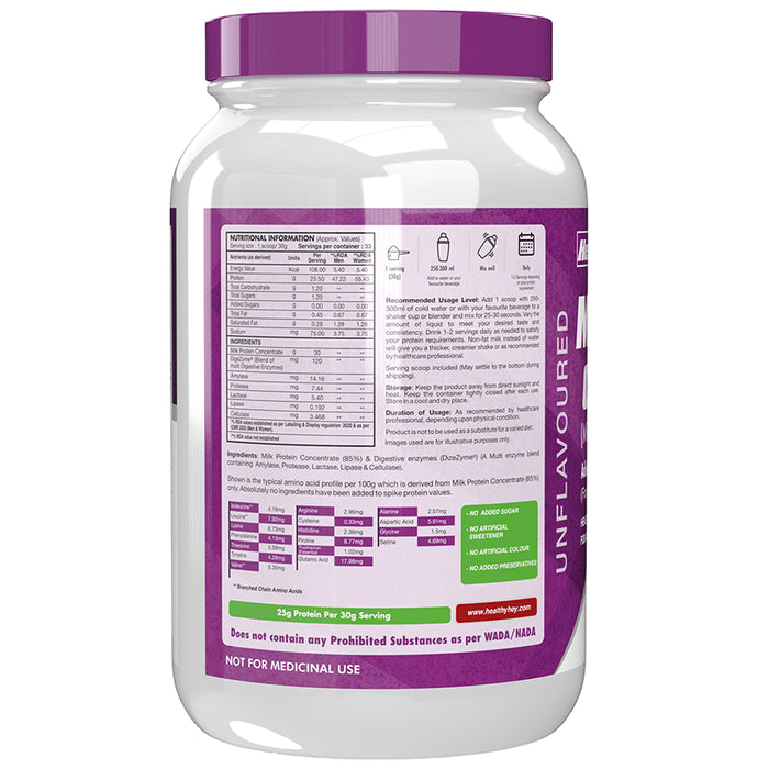 HealthyHey Sports Micellar Casein Unflavoured