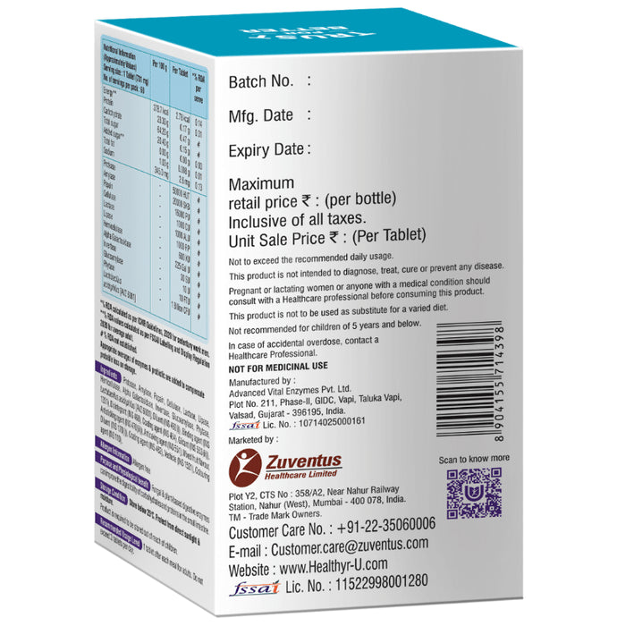 Healthyr-U Advanced Digestive Enzymes + Probiotic Tablet