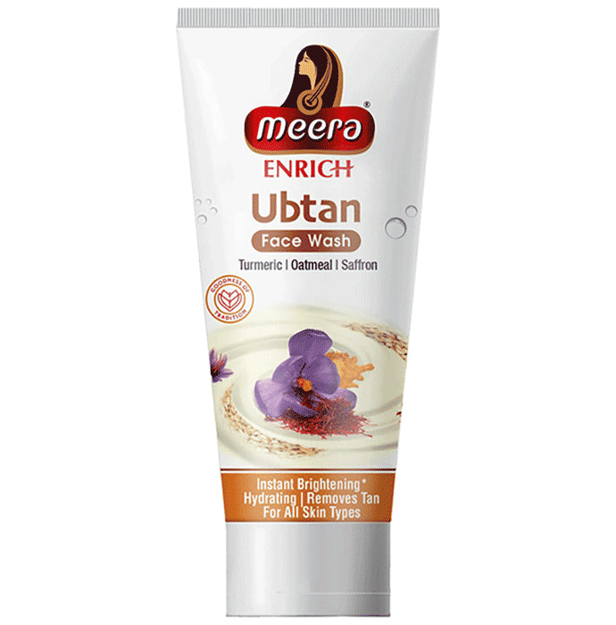 Meera Enrich Ubtan Face Wash Turmeric Oatmeal & Saffron - Classic Derma