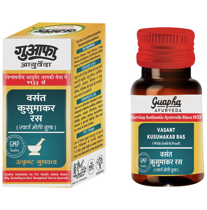 Guapha Ayurveda Vasant Kusumakar Ras (with Gold)