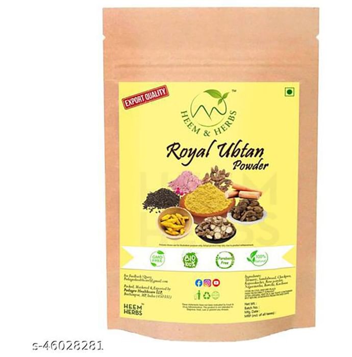 Heem & Herbs Royal Ubtan powder (100gm Each) - Classic Derma