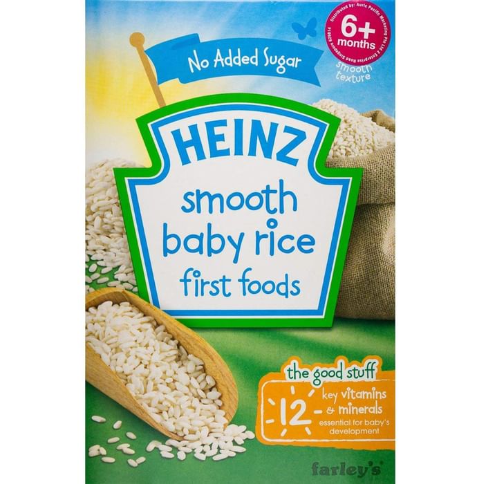Heinz Smooth Baby Rice First Foods - Classic Derma