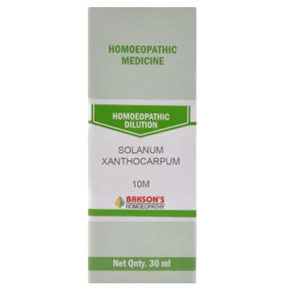 Bakson's Homeopathy Solanum Xanthocarpum Dilution 10M - Classic Derma